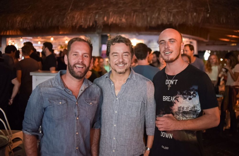 Leo MArçal, Carlinhos Vieira e amigo 