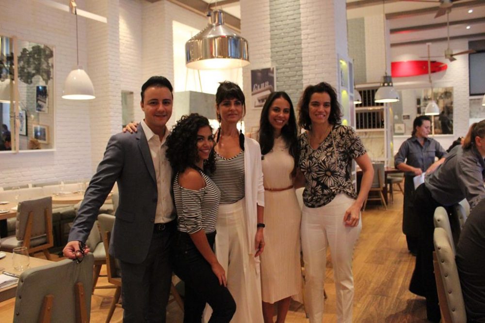 Diego Dantas, Nathy Veras, Fernanda Abreu, Estephanie Pastor e Simone Leitão 